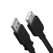 YENKEE YCU 014 BK USB A (M) - USB A (F) kabel 