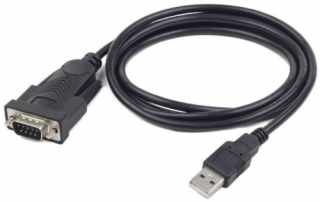 Gembird USB v DB9M kabel za pretvorbo serijskih vrat, 1.5 m - črna PC