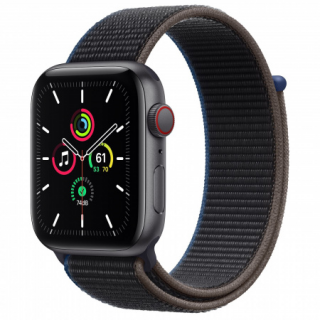 Apple Watch SE GPS Cellular, 44 mm vesoljsko sivo aluminijasto ohišje s črno barvo Mobile