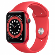 Apple Watch S6 GPS, 44 mm PRODUCT(RED) aluminijasto ohišje z PRODUCT(RED) Sport Ban 