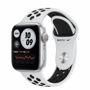 Apple Watch Nike S6 GPS, 40 mm srebrno aluminijasto ohišje s čisto platino/črno Nik 