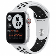 Apple Watch Nike S6 GPS Cellular, 44 mm srebrno aluminijasto ohišje s čisto platino 