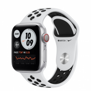 Apple Watch Nike S6 GPS Cellular, 40 mm srebrno aluminijasto ohišje s čisto platino 