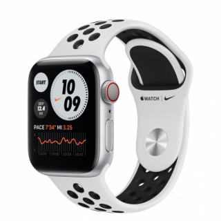 Apple Watch Nike S6 GPS Cellular, 40 mm srebrno aluminijasto ohišje s čisto platino Mobile