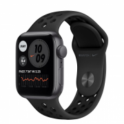 Apple Watch Nike SE GPS, 40 mm vesoljsko sivo aluminijasto ohišje z antracit/črno 