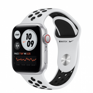 Apple Watch Nike SE GPS Cellular, 40 mm srebrno aluminijasto ohišje s čisto platino Mobile