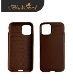 BH1072 BlackBird Carbon vzorec etui Iphone 2019 6,1" Rjava Mobile