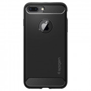 Zadnji ovitek Spigen Rugged Armor, iPhone 7/8 Plus, črn 