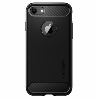 Zadnji ovitek Spigen Rugged Armor, iPhone 8/7, črn Mobile