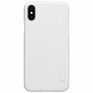 Zadnji ovitek Nillkin Super Frosted za iPhone XS, bel Mobile