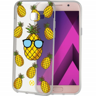 Celly Galaxy A3-2017- vzorčast zadnji pokrov, ananas Mobile