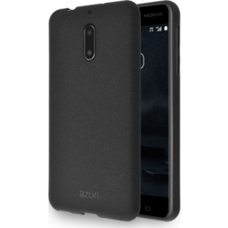 AZURI plastični zadnji pokrov - črna Nokia 6 Mobile