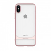 Keramični plastični zadnji pokrov Hana, iPhone XS, roza 