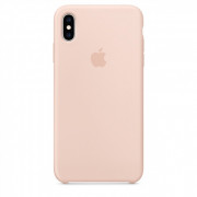 Apple iPhone XS Max silikonski zadnji ovitek, puder 