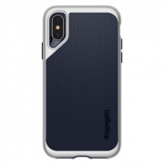 Zadnji ovitek Spigen Neo Hybrid, iPhone XS, Satin Silver 