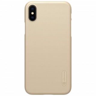 Zadnji ovitek Nillkin Super Frosted za iPhone XS, zlata Mobile