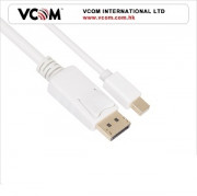 VCOM kabel MINI DISPLAYPORT 1.2V HDMI 1.4V (moški-moški), 1.8M, bel 