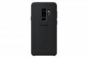 Samsung Galaxy S9+ Alcantara usnje zadnji ovitek, črna 