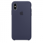 Apple iPhone XS silikonski zadnji ovitek, modra 