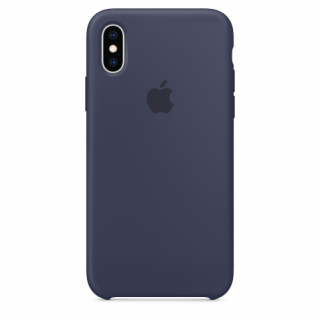 Apple iPhone XS silikonski zadnji ovitek, modra Mobile