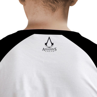 ASSASSIN´S CREED - majica s kratkimi rokavi "Crest" belo-črna - premium (M) Merch