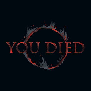 DARK SOULS - Majica "You Died" črna - osnovna (L) Merch