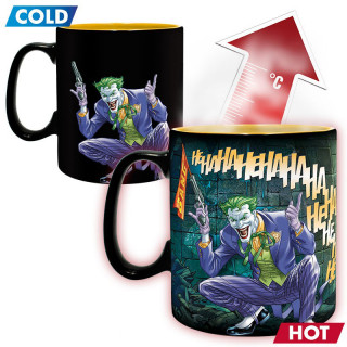 DC COMICS - Skodelica Heat Change - 460 ml - Batman & Joker - s škatlo Merch