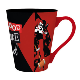 DC COMICS - Pck Mug 340ml + obesek za ključePVC + zvezek "Harley Quinn" Merch