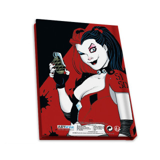 DC COMICS - Pck Mug 340ml + obesek za ključePVC + zvezek "Harley Quinn" Merch