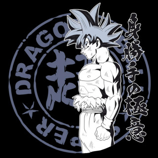 DRAGON BALL SUPER - Majica s kratkimi rokavi "Goku UI" črna - New fit (L) Merch