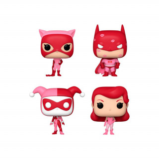 Funko 4-Pack Pocket Pop!: DC Batman The Animated Series - Happy Valentines Day Box Vinyl Merch