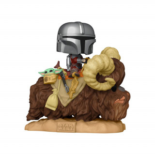 Funko Pop! #416 Deluxe: Mandalorian - Mando na Bantha z otrokom Merch