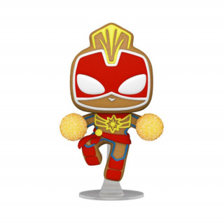 Funko Pop! Marvel: Počitnice - medenjaki kapitan Marvel #936 Vinilna figura z gibljivo glavo Merch