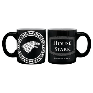 GAME OF THRONES - Pck očala 29cl + obesek za ključe + mini skodelica "Stark" Merch