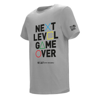 Majica HELL Gamer Next Level Game Over siva (M) Merch