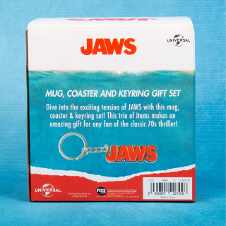 Komplet skodelic, podstavkov in obeskov za ključe Jaws (250 ml) Merch