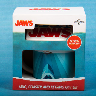 Komplet skodelic, podstavkov in obeskov za ključe Jaws (250 ml) Merch