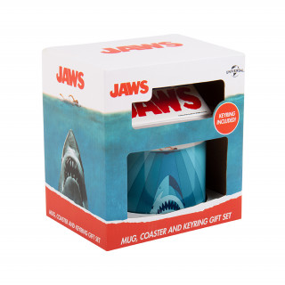 Komplet skodelic, podstavkov in obeskov za ključe Jaws (250 ml) Merch