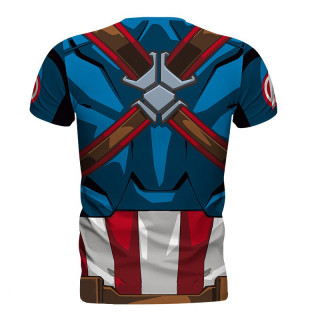 MARVEL - T-shirt cosplay "Captain America" moški L Merch