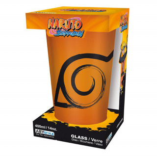 NARUTO SHIPPUDEN - XXL kozarec - 400 ml - Konoha & pečat Merch