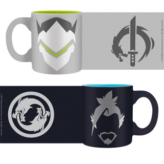 OVERWATCH - Set 2 skodelic za espresso - 110 ml - Hanzo & Genji Merch