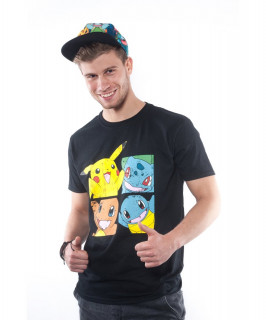 Pokemon - Kanto Starters majica (črna) L Merch