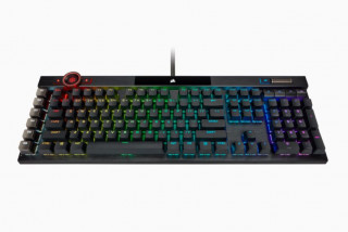 Corsair K100 RGB tipkovnica USB QWERTZ Nizozemski Črna PC