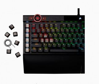 Corsair K100 RGB tipkovnica USB QWERTZ Nizozemski Črna PC