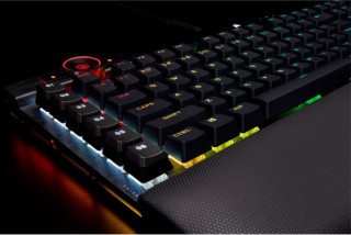 Corsair K100 RGB tipkovnica USB QWERTZ Nizozemski Črna PC