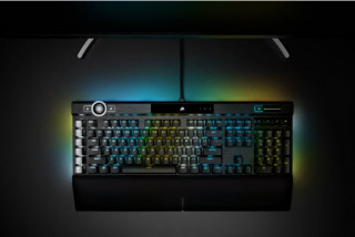 Corsair K100 RGB tipkovnica USB QWERTZ Nizozemski Črna PC