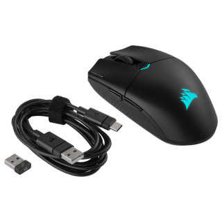 Corsair KATAR ELITE Wireless miška Za desno roko RF Wireless + Bluetooth + USB Type-A Optični 26000 DPI PC