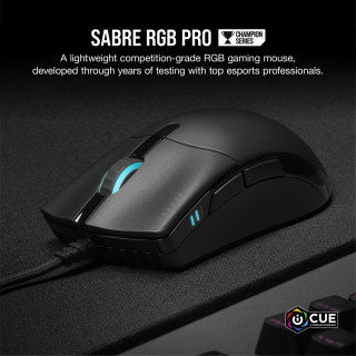 Corsair SABRE RGB PRO miška Za desno roko USB vrsta-A Optični 18000 DPI PC