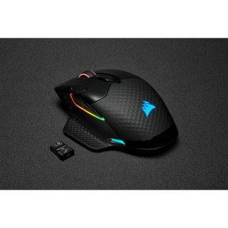 Corsair DARK CORE RGB PRO miška Za desno roko RF Wireless + Bluetooth + USB Type-A Optični 18000 DPI PC