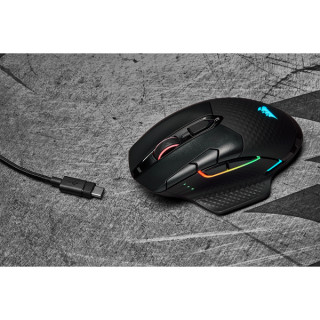 Corsair DARK CORE RGB PRO miška Za desno roko RF Wireless + Bluetooth + USB Type-A Optični 18000 DPI PC